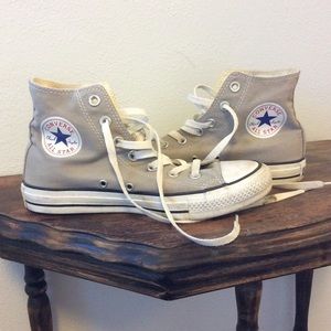 Converse high tops all star light gray
